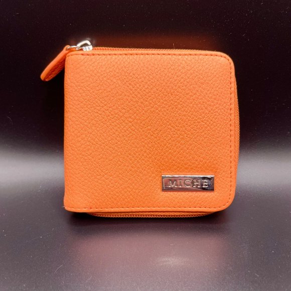 Miche Colton Wallter Cantalope (NWOT) and Mini Flat Wallet Tan Set  (Used)‎ - Picture 3 of 7